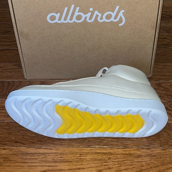 Allbirds Pacer Canvas Mid Top Natural White Blizzard Sneakers Women’s Size 9 - Picture 9 of 14